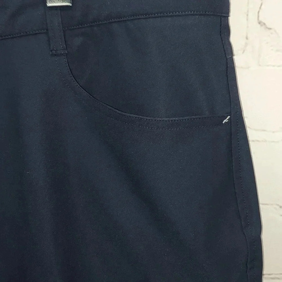 FootJoy Athletic Fit Flat Front Classic Club Navy Blue Golf Pants Men's Size 40 - Picture 6 of 16